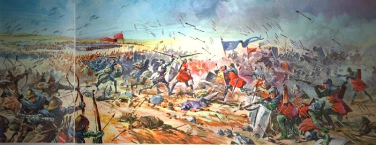 bataille de Crecy pendant la guerre de cent ans